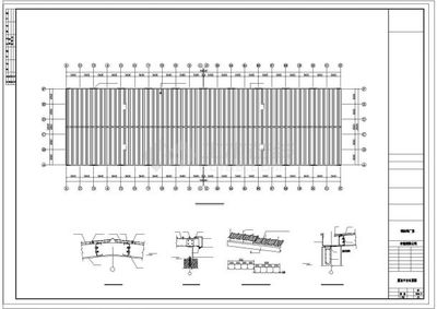 厂房设计_某地方公司钢结构厂房工程cad设计图